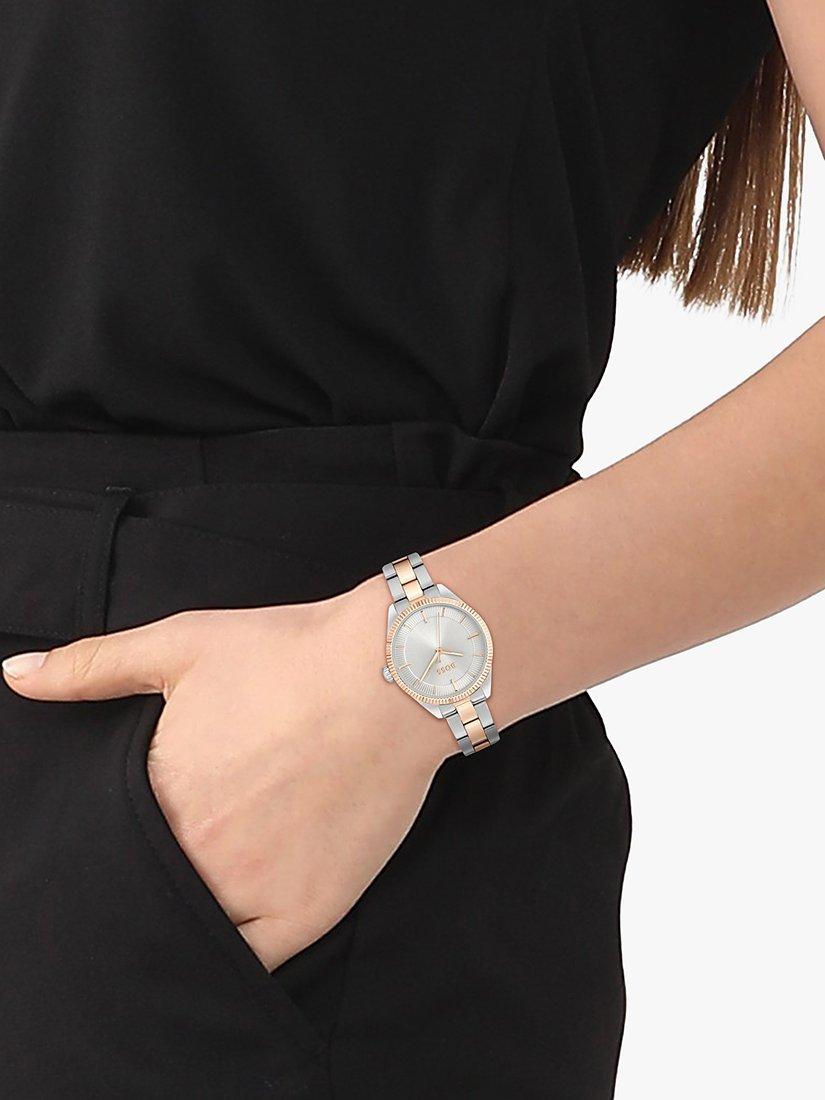 Product image 4 of 6, which shows HUGO BOSS Women's Sage Bracelet Strap Watch, Silver/Rose Gold 1502727