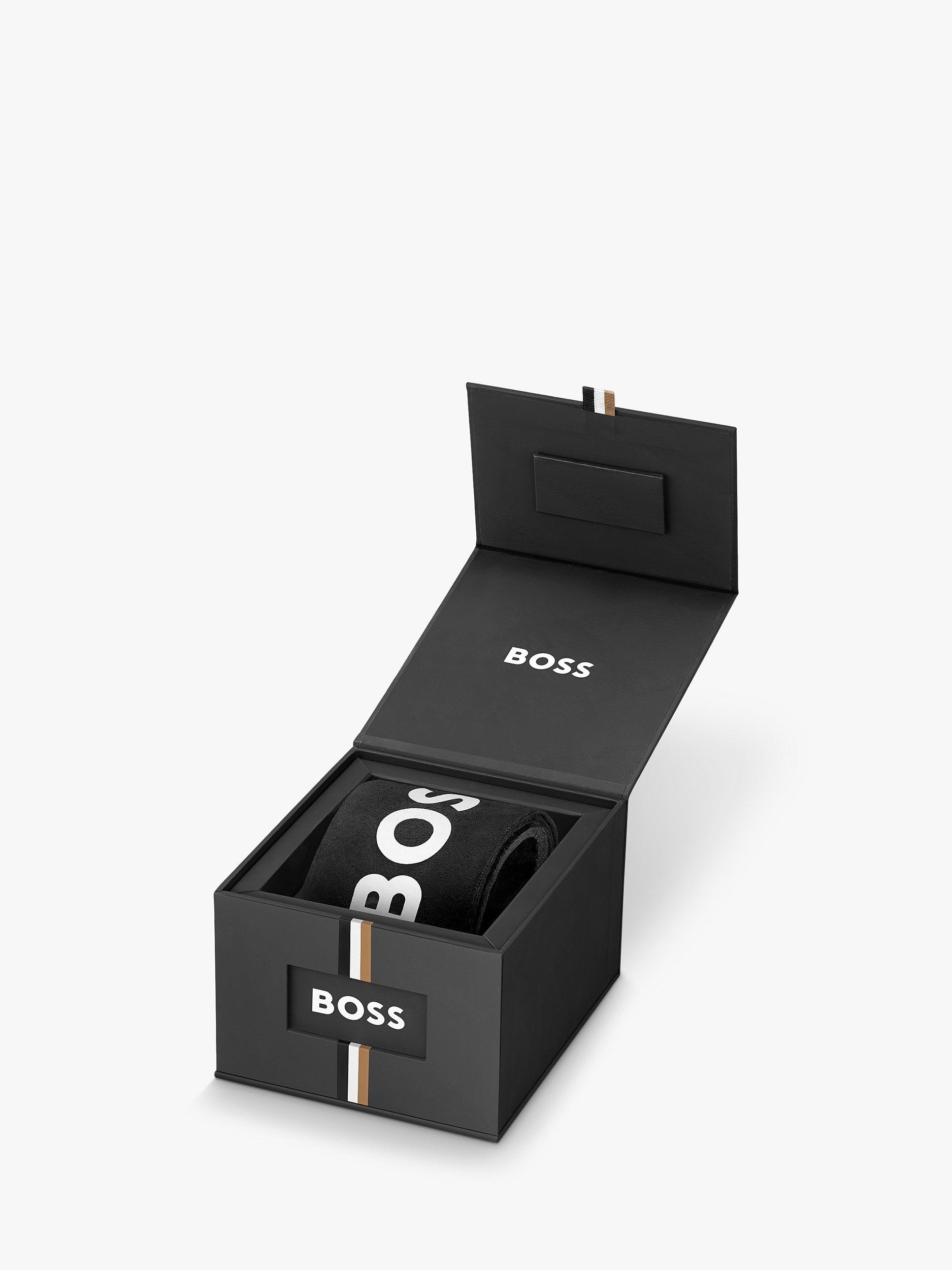 Product image 6 of 6, which shows BOSS Men's Troper Chronograph Bracelet Strap Watch, Silver/Blue 1514069