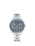 Tommy Hilfiger Women's Sports Luxe Bracelet Strap Watch, Silver/Grey