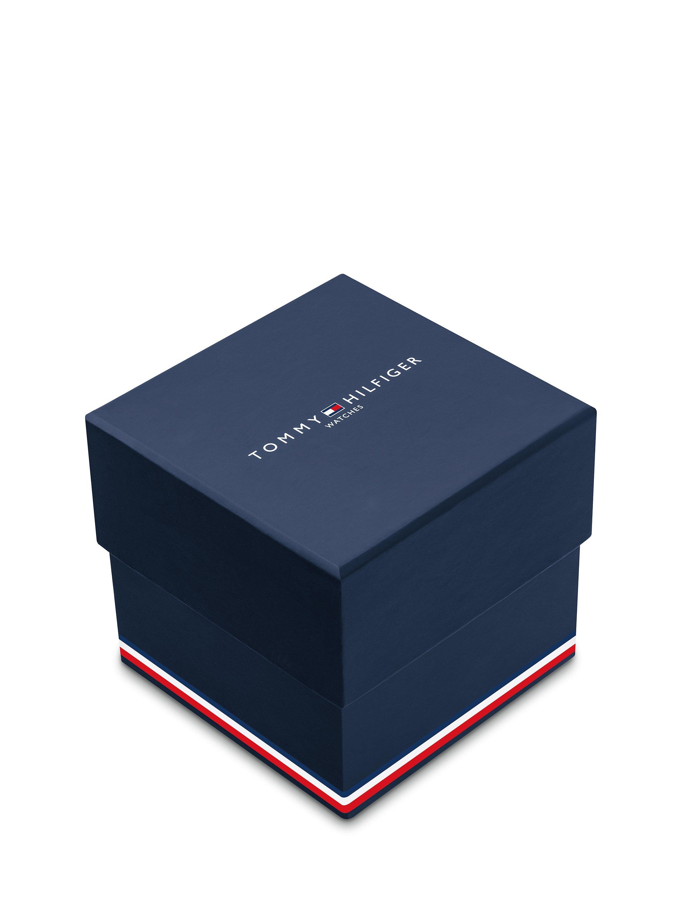 Product image 4 of 7, which shows Tommy Hilfiger Women's Crystal Bezel Mesh Strap Watch, Gold