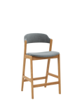 John Lewis Santino Bar Stool, Oak Bianco Oil, Smoked Pearl