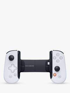 Backbone One Mobile Gaming Controller for Android & iPhone 15 Series, Playstation Edition, USB-C Connection, White