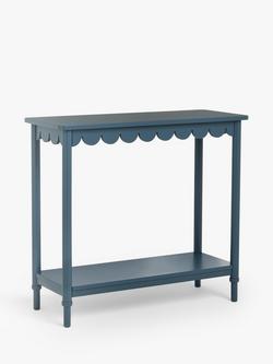 John Lewis Hem Console Table, Loch Blue, Loch Blue