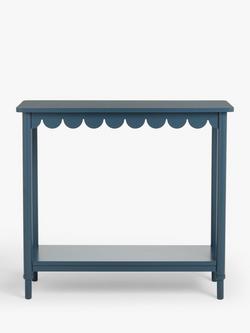 John Lewis Hem Console Table, Loch Blue - view 2, Loch Blue
