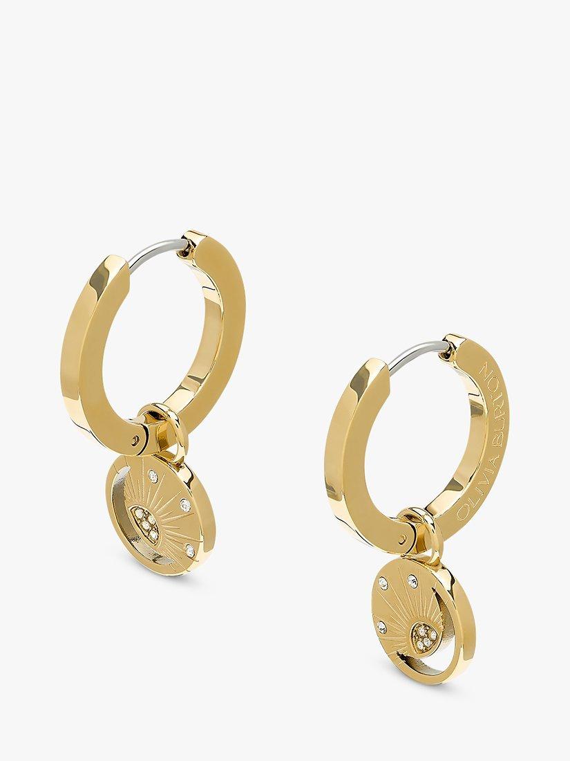 Product image 2 of 6, which shows Olivia Burton Sun And Moon Earrings, Gold