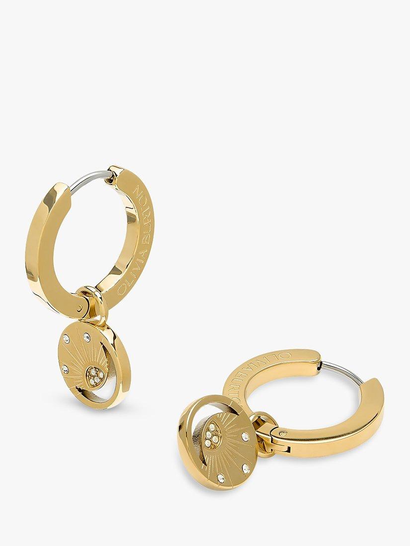 Product image 3 of 6, which shows Olivia Burton Sun And Moon Earrings, Gold