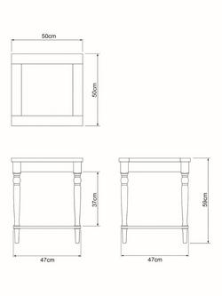 John Lewis Foxmoor Side Table, FSC-Certified, Oak/Natural - view 2, 