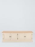 John Lewis Foxmoor Media Unit, FSC-Certified (MDF, Acacia, Oak Veneer), Natural Cream