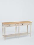 John Lewis Foxmoor Large Console Table, FSC-Certified, Oak/Cream