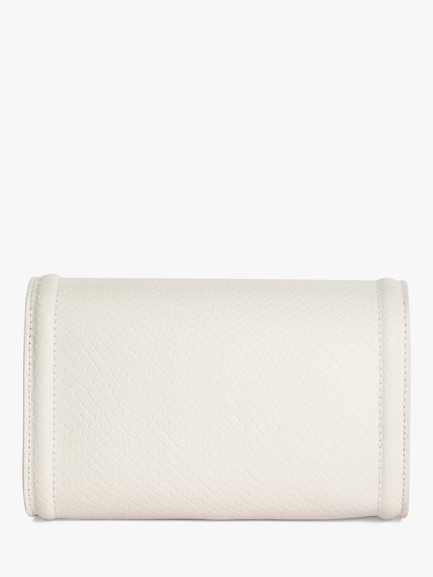 Product image 3 of 5, which shows Dune London Bellini Box Clutch Bag, White