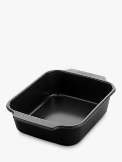 GreenPan Aluminium Ceramic Non-Stick Brownie Pan, 34cm, Black