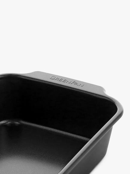 GreenPan Aluminium Ceramic Non-Stick Brownie Pan, 34cm - view 2, Black