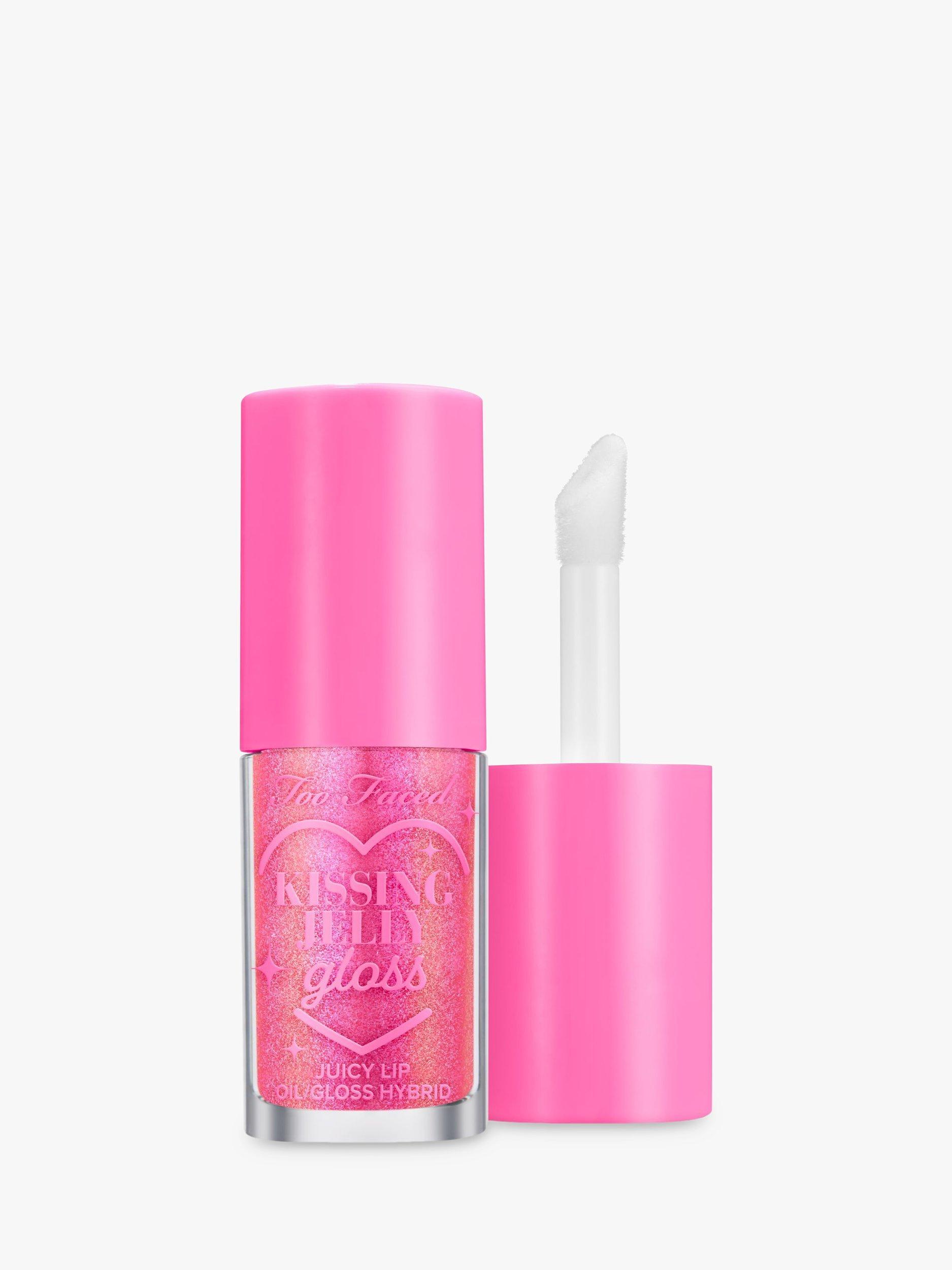 Product image 1 of 7, which shows Too Faced Kissing Jelly Lip Oil Gloss, Bubblegum