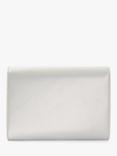 Dune London Blossoming Satin Flower Clutch Bag, White