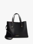 Dune Dorry Recycled Synthetic Tote Bag, Black