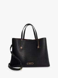 Dune London Dorry Recycled Synthetic Tote Bag, Black, Black
