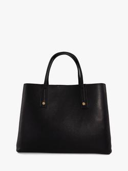 Dune London Dorry Recycled Synthetic Tote Bag, Black - view 2, Black