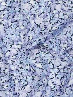 Peter Horton Textiles Lilac Leaves Cotton Fabric - view 2, Purple