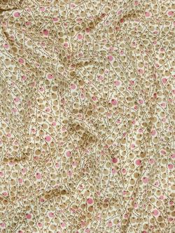 Peter Horton Textiles Forest Fruit Cotton Fabric. Natural/Red - view 2, Natural