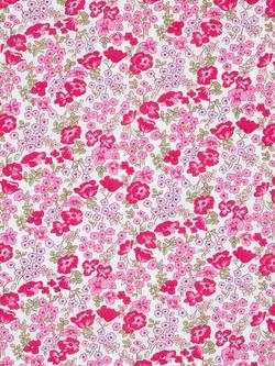 Peter Horton Textiles Pink Punch Florals Cotton Fabric, Pink