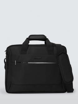 John Lewis Vienna Laptop Bag, Black, Black
