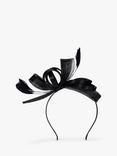 Jon Richard Medium Feather Bow Fascinator, Black