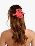 Jon Richard Small Hair Clip Fascinator, Coral