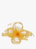 Jon Richard Small Hair Clip Fascinator, Yellow