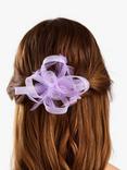 Jon Richard Small Hair Clip Fascinator, Lavender