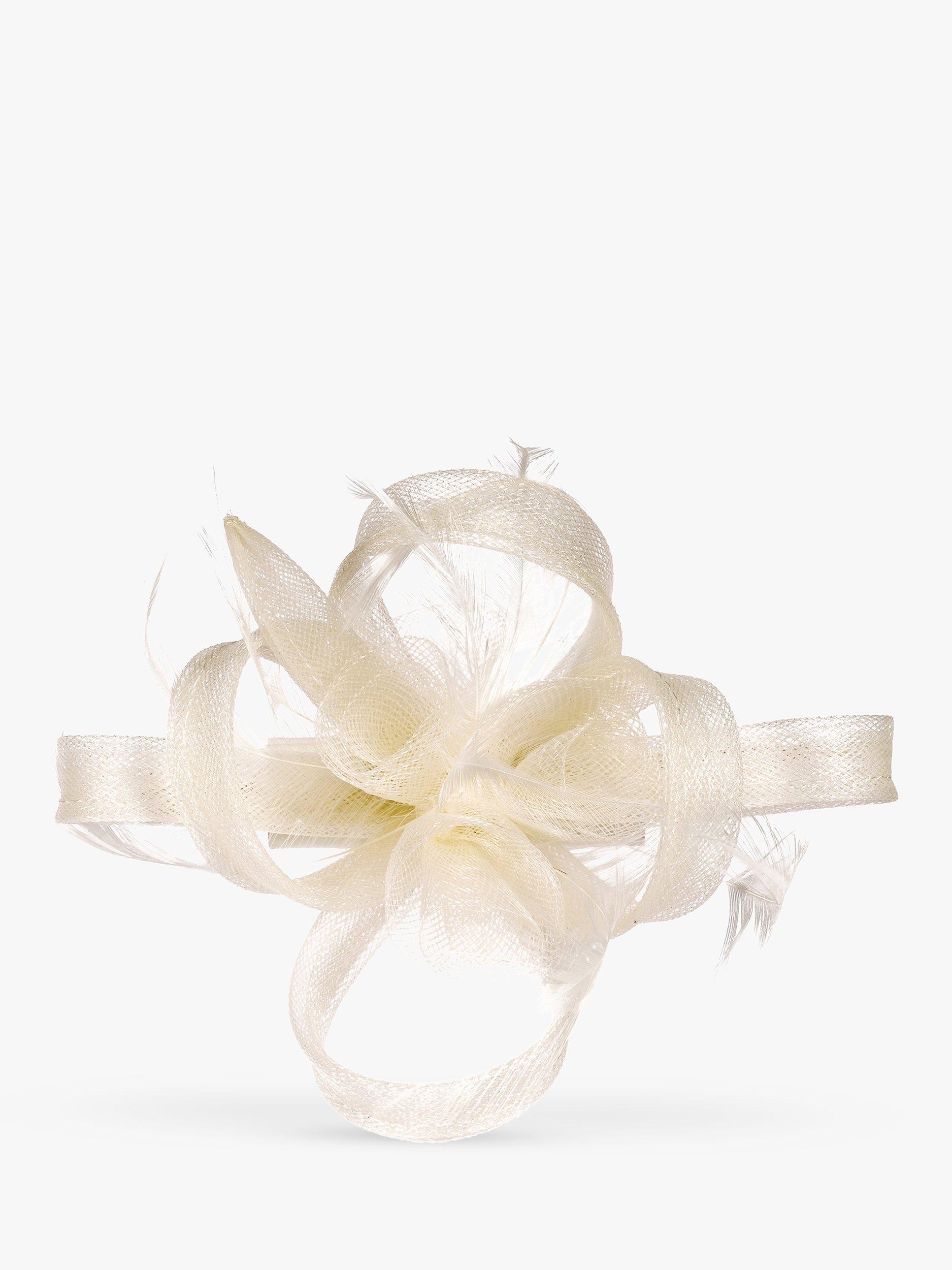 Product image 1 of 1, which shows Jon Richard Small Hair Clip Fascinator, Cream