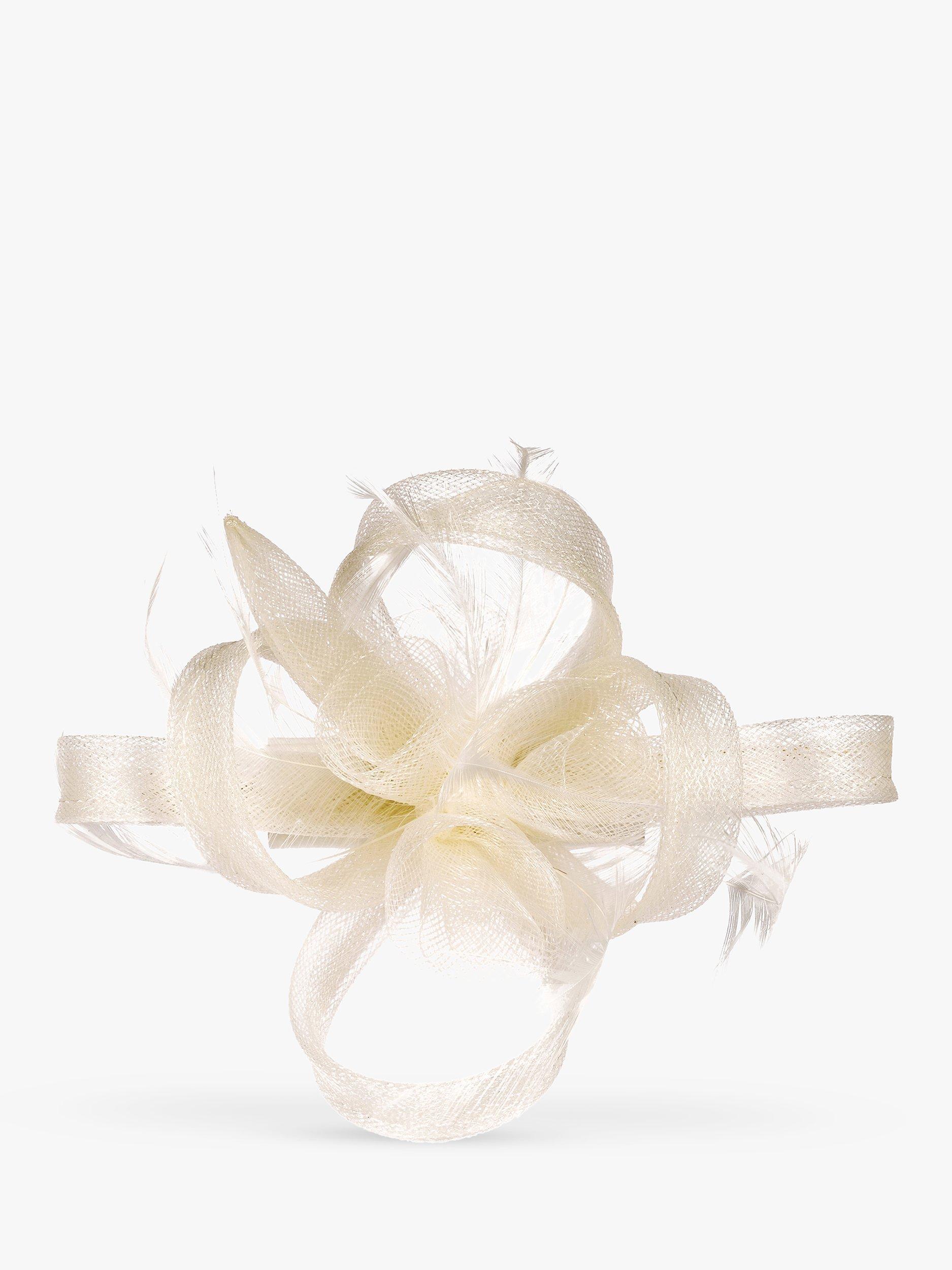 Jon Richard Small Hair Clip Fascinator, Cream