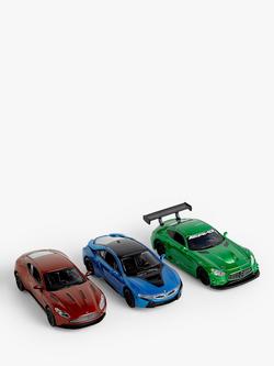 John Lewis Toy Cars, Pack of 3, Assorted, Multi