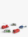 John Lewis Toy Emergency Vehicles, Pack of 5, Assorted