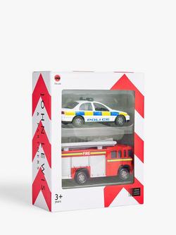 John Lewis Toy Emergency Vehicles, Pack of 2, Assorted, Multi
