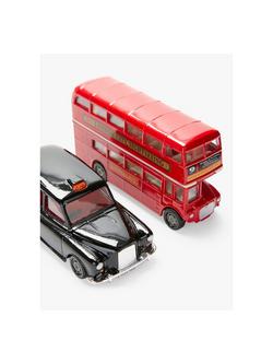 John Lewis London Bus and Taxi Set - view 2, Multi