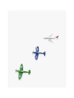 John Lewis Toy Planes, Pack of 3, Assorted, Multi