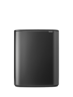 Brabantia Bo Recycling Touch Bin, 2x 30L, Confident Grey