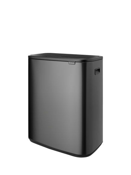 Brabantia Bo Touch Bin, 60L - view 2, Confident Grey
