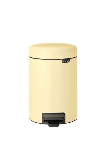 Brabantia NewIcon Pedal Bin, 3L, Mellow Yellow