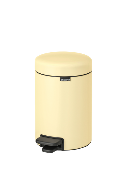 Brabantia NewIcon Pedal Bin, 3L - view 2, Mellow Yellow