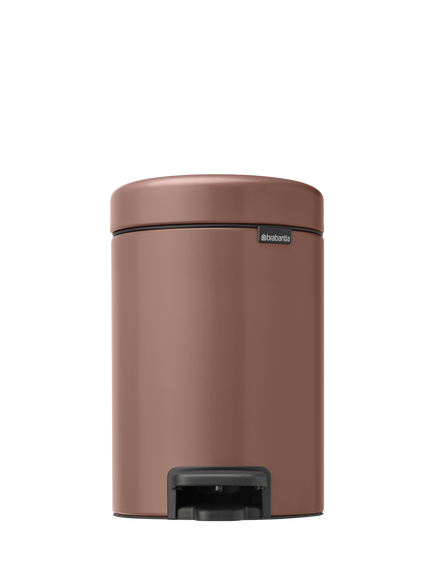 Brabantia NewIcon Pedal Bin, 3L, Satin Taupe