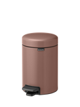 Brabantia NewIcon Pedal Bin, 3L, Satin Taupe
