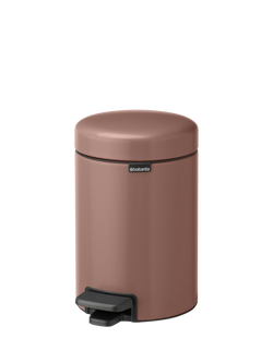 Brabantia NewIcon Pedal Bin, 3L - view 2, Satin Taupe