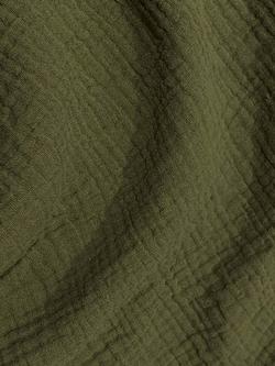 Oddies Textiles Double Gauze Cotton Fabric, Olive