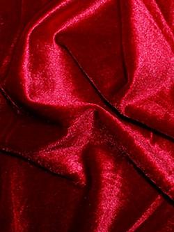 Oddies Textiles Stretch Velvet Fabric, Burgandy