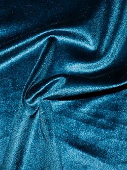Oddies Textiles Stretch Velvet Fabric, Teal
