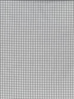 Oddies Textiles Small Cotton Gingham Fabric, Grey/White