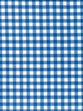 Oddies Textiles Large Cotton Gingham Fabric, Royal Blue
