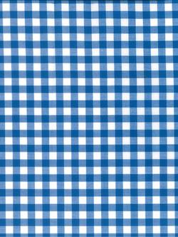 Oddies Textiles Large Cotton Gingham Fabric, Royal Blue