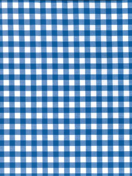 Oddies Textiles Large Cotton Gingham Fabric, Royal Blue